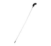 Jeffergarden Brosse de Nettoyage de Gouttière, Poteau Télescopique en Aluminium de 7,5 Pieds avec Tête Coudée pour Gouttières de Toit, Murs Hauts et Piscines