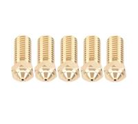Jeffergarden Buse D'imprimante 3D de 0,8 Mm 5 Pièces de Remplacement de Buse Hotend en Laiton Haute Vitesse avec Structure en Entonnoir et Paroi Intérieure Brillante pour QIDI Tech X Plus 3