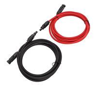 Jeffergarden Câble D'extension de Panneau Solaire 10AWG 6mm² pour Système | Fil de Cuivre EPI, Adaptateur Photovoltaïque 30A 1500V, étanche IP68, Connexion de Centrale Solaire Domestique