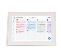 Jeffergarden Calendrier Numérique Intelligent, écran Tactile LCD IPS de 10,1 Pouces, Organisateur de Planning Familial avec Synchronisation WiFi, Suivi des Tâches et Diaporama de Photos pour la