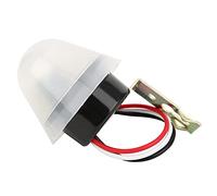 Jeffergarden Capteur Extérieur Automatique d'interrupteur d'éclairage avec Contrôle de Relais 10A, Variateur de Lampadaire à Cellule Photoélectrique Intelligent pour les Parcs et les Parkings