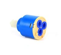 Jeffergarden Cartouche Céramique 35mm pour Robinet 3 Trous Joint Simple Compatible Eau Chaude Froide Pièce Rechange Mélangeur