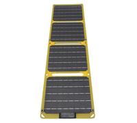 Jeffergarden Chargeur de Panneau Solaire Portable 40 W ETFE Monocristallin Pliable avec 2 Sorties de Type C Léger Compact 19 X 19 Cm pour Camping Randonnée Voyage Extérieur USB C Power Bank