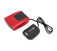 Jeffergarden Chauffage D'appoint à Batterie Li-Ion, Petit Thermostat électrique Silencieux et Portable, Ventilateur de Refroidissement avec Port USB Léger, pour Voiture, Atelier, Dortoir,