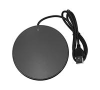 Jeffergarden Chauffe-Tasse à café alimenté par USB avec 3 Réglages de Température et Verre trempé pour café, thé, Lait au Bureau à Domicile (Black)