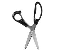 Jeffergarden Ciseaux à Cranter de Coupe en Zigzag, Acier Inoxydable, Bord Rond, Dents de Coupe de 3 Mm 5 Mm 7, Ciseaux en Tissu pour la Couture et l'artisanat (7mm)