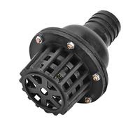 Jeffergarden Clapet de Pied Plat en PVC Noir, Basse Pression, 1,5 Pouces, 2 Pouces, 2,5, 3, 4, pour Machine à Fluide, Pompe avec Valve, Réservoir d'aspiration, Anti-Retour (Je