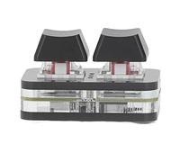 Jeffergarden Clavier Mécanique USB à 2 Touches - Clavier de Jeu à Interrupteur Rouge pour Jeux de Rythme - Fonction Copier-Coller, Opération Facile (Black)