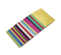 Jeffergarden Clever Delights Lot de 20 Feuilles de Mousse 8 X 12 Couleurs Assorties, Grandes Feuilles de Papier éponge pour Travaux Manuels en Mousse à Paillettes, A4