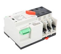 Jeffergarden Commutateur de Transfert Automatique Double Puissance W2R-100, Dispositif de Commutation de Puissance Fiable, ATS 3P 100A pour la Maison avec Boîte de Distribution PZ30