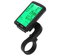 Jeffergarden Compteur de Vélo LED, écran 2,8 Pouces Odomètre Compteur de | Le tracker de cyclisme affiche le temps de température et le boîtier étanche, montage rapide pour le guidon, les