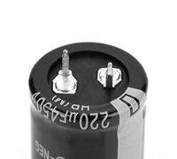 Jeffergarden Condensateurs électrolytiques Radiaux, Kit de Condensateurs en Aluminium 10 Pièces 450 V 220 UF, Spécifications Clairement Marquées, Sortie Stable, Installation Facile, pour les