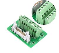 Jeffergarden Connecteur de Bornier de Carte de Dérivation Mâle à 20 | Bornier à Vis, Intervalle de Broches de 2,54 Mm, Espacement des Bornes de 5,0 Mm, Compatible avec le Servo , Support de