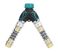 Jeffergarden Connecteur de Tuyau d'extérieur en Y, Vanne de Séparation ABS en Alliage de Zinc, Connecteur de Tuyau d'arrosage à 2 Voies pour Pelouses et Serres