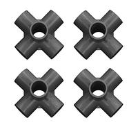 Jeffergarden Connecteur de Tuyau en PVC, 10 Raccords de Tuyauterie à 6 Voies, Matériau PVC Facile à Connecter, Diamètre de 25 Mm pour les Structures Telles que les Enclos pour Chats, les Meubles et