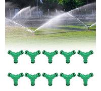 Jeffergarden Connecteur de Tuyau Robuste à Trois Voies, Adaptateur de Connecteur en Y, de Coupleur de Tuyau, Séparateur d'eau, Raccord de d'arrosage en Plastique pour Le Jardinage Domestique, l'