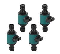 Jeffergarden Connecteur Rapide de Tuyau D'arrosage pour Système D'irrigation, Connecteur de Tuyau D'arrosage, Vanne D'arrêt