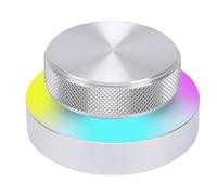 Jeffergarden Contrôle du Volume USB, Bouton de Contrôleur de Son Multimédia avec Lumière RVB, Rotation à 360 Degrés, 2,4 G BT USB Type C, pour le Montage Vidéo, le Réglage Audio sur PC et le