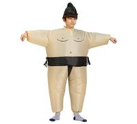 Jeffergarden Costumes de Lutteur de Sumo Gonflables et Légers et Durables, Costume Gonflable Réutilisable pour Les événements en Plein Air, Noël et Le Cosplay (Enfants (pour 120-140cm))