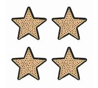 Jeffergarden Cousez sur des Patchs 12 Pcs à Paillettes de Broderie étoiles Patchs pour Jeans Vêtements de Vêtements Tissu Tissu Fer Décoratif sur L'applique