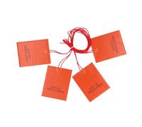 Jeffergarden Coussin Chauffant électrique Flexible en Caoutchouc de Silicone, 4 Pièces, 12V, 20W, pour Tuyaux D'équipement Industriel