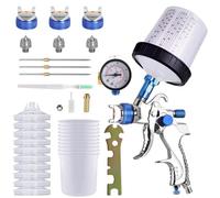 Jeffergarden Coussinets Anti-Transpiration pour Col de Chemise, Ruban Adhésif Auto-adhésif pour Col de Chemise, Buse de 1,4 Mm, 1,7 Mm, 2,0, Spray en Alliage d'aluminium avec Tasse de 600 ML, (Blue)