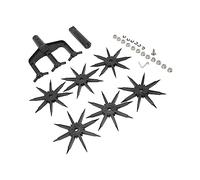 Jeffergarden Cultivateur à Pointes Plus Longues, Conception Légère, Aère Le Sol pour de Belles Plantes, Roue Amovible, Outil de Scarificateur de Sol de Jardin à 3 Dents en ABS 2 en 1 avec équipement