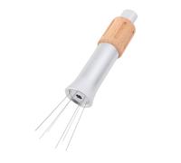 Jeffergarden Distributeur de café de Type Aiguille, Agitateur à Expresso en Aluminium et Acier Inoxydable avec 6 Aiguilles Rétractables, Base et 8 Aiguilles Remplaçables, pour la Préparation d' à