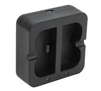 Jeffergarden Double Chargeur de Batterie pour Sonnette Vidéo, Alimentation Compacte, Indicateur LED, Charge Simultanée pour Accessoires de sécurité Domestique