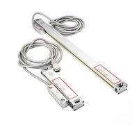 Jeffergarden Échelle Linéaire pour Fraiseuse DRO échelles de 500 Mm avec Encodeur de Lecture Numérique, 2 Linéaires 2AE 3AE, DRO de Haute Précision, Matériau en Alliage d'aluminium, Stable, (Course