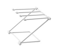 Jeffergarden Égouttoir à Vaisselle Pliable Comptoir, Support Suspendu Stable Polyvalent Cuisine Porte-Serviettes Verres Gris Clair