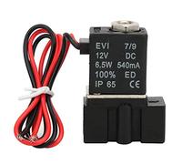 Jeffergarden Électrovanne 2 Voies, Vanne électrique 12 V DC G1/8 G1/4 | Corps Plastique, Air/eau/, Joint NBR, Réponse 0,05 S, Durable, étanche