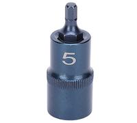 Jeffergarden Embout de Tournevis Hexagonal H5 pour Réparation de Machines | Embout à Six Pans Creux, Acier allié S2 58-60 HRC, Traitement Bleu Antidérapant, Compatible avec clé pour Entretien