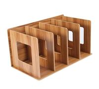 Jeffergarden en bois bricolage bibliothèque étagère livres, porte-revues de stockage pour étudiants, enfants, adultes(Cerise)