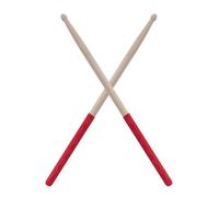 Jeffergarden en érable, Manche Antidérapant, Pointe Triangulaire, Choix Populaire pour les étudiants, les Adultes et les Musiciens d'orchestre, Adaptées à les Styles de Batterie et à Toute (rouge)