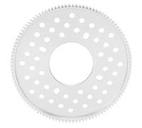 Jeffergarden Engrenage Cylindrique en Aluminium 108 Dents | Alésage Central 32 Mm, Angle de Pression 20 Degrés, Module 0.8, épaisseur d'extrémité Usinée à 3 Mm