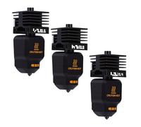 Jeffergarden Ensemble de 3 Têtes D' pour H2D H2S, Buses 0.4 0.6 0.8mm | Construction en acier trempé et alliage de Ti, ensemble d\'assemblage de dissipateur thermique, manchon en silicone inclus,