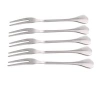 Jeffergarden Ensemble de Brochettes de Barbecue en Acier Inoxydable, Support pour Hot-dog, Fourchettes de Barbecue, Paquet de 5 4,72 X 0,59 Pouces, Poignée épaissie, Facile à Nettoyer, pour