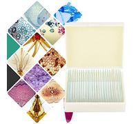 Jeffergarden Ensemble de Lames de Microscope Préparées, Lames de Verre de Biologie avec Spécimens, de Microscope de 25 Pièces pour une Utilisation éducative dans les Cours de Sciences