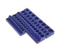 Jeffergarden Ensemble d'organisateurs de Douilles Magnétiques, Plastique ABS, Plateau Magnétique de Grande capacité pour Douilles 3/8 Pouces 1/4 Pouces 1/2, Idéal pour les Mécaniciens et les