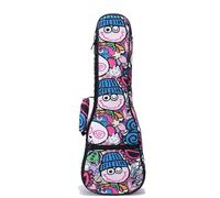 Jeffergarden Étui pour ukulélé, Sac à Dos en Tissu Imperméable à 4 Cordes avec Plusieurs Poches pour Concert (26 Pouces)