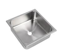 Jeffergarden Évier de Bar à Cuve Unique, Petit évier de Cuisine en Acier Inoxydable 304 13,8 X 13,8 X 4,7 Pouces avec Trou de Vidange de 40 Mm pour Camping-car, Camion Alimentaire, Bateau, Caravane