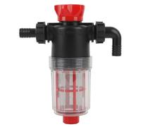 Jeffergarden Filtre de Pompe à Eau, Crépine de Pompe RV Crépine de à Eau Assembler Filtre de Tube d'interface d'irrigation de Jardin Anticorrosion Transparent en Acier Inoxydable (Interface 19mm