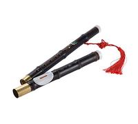 Jeffergarden Flûte Chinoise Noire Bambou Dizi Ba Wu Transverse G Key Facile à Apprendre et à Jouer 7 Trous de Tons pour les Débutants avec un Nœud Chinois