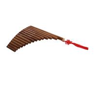 Jeffergarden Flûte de Pan, Bambou Naturel, Pipes de Pan G Tone avec 15 Tubes pour Débutants et Amateurs de Musique