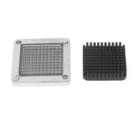 Jeffergarden frites, Cadre en Alliage d'aluminium avec Machine de DéCoupe de Pommes de Terre en Acier Inoxydable, Comprend une Plaque de et une Plaque de Poussée, pour la Préparation de Salades de