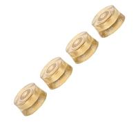Jeffergarden Guitar Knobs Or Acrylique Volume et Tonale 4 Pièces Trou | Boutons de guitare en acrylique doré, boutons de tonalité et de Volume, paquet de 4, trou d\'arbre de 6mm avec échelle