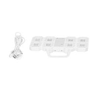 Jeffergarden Horloge Murale Numérique Temps Température, Petite Horloge Numérique 3D LED Murale Alarme Veilleuse Affichage 3D LED Réveil de Bureau pour Cuisine Chambre Bureau 9,1x3,7 Pouces (Cadre