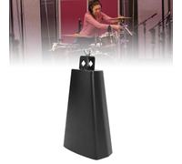 Jeffergarden Instrument de Percussion en Métal de 8 Pouces avec écrou Réglable et Bâton en Bois pour Kit de Batterie, Fête de Famille, Concert, Activités Scolaires