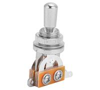 Jeffergarden Interrupteur à Bascule pour Micro, Matériau électronique Métallique, Sélecteur 3 Voies, Facile à Installer pour Guitare électrique 4,5 X 3,2 Cm (SILVER)